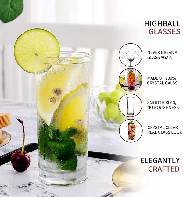 Set_Of_6_300ML_Transparent__Glass_Drinkware_Highball_Glass