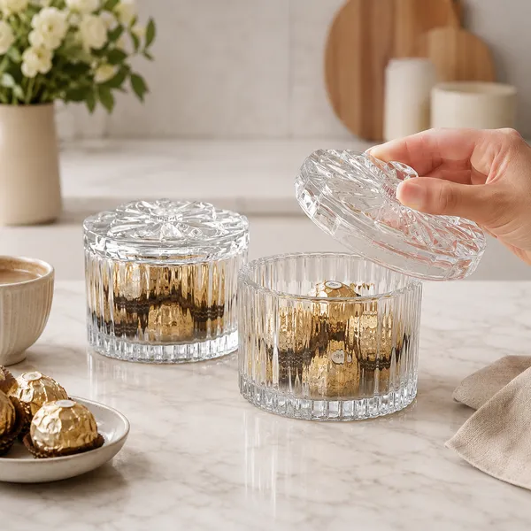 250ML_Glass_Candy_Jar_with_Lid_|_Ribbed_Storage_Container_for_Candy_Pack_of_1