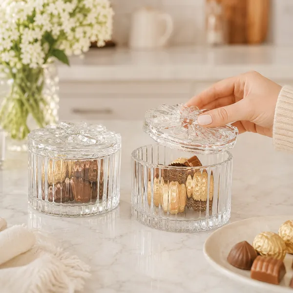 250ML_Glass_Candy_Jar_with_Lid_|_Ribbed_Storage_Container_for_Candy_Pack_of_1