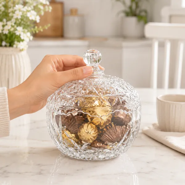 300ML_Glass_Candy_Jar_with_Lid_|_Crystal_Cut_Cookie_&_Biscuit_Storage_Container_|_Pack_of_1