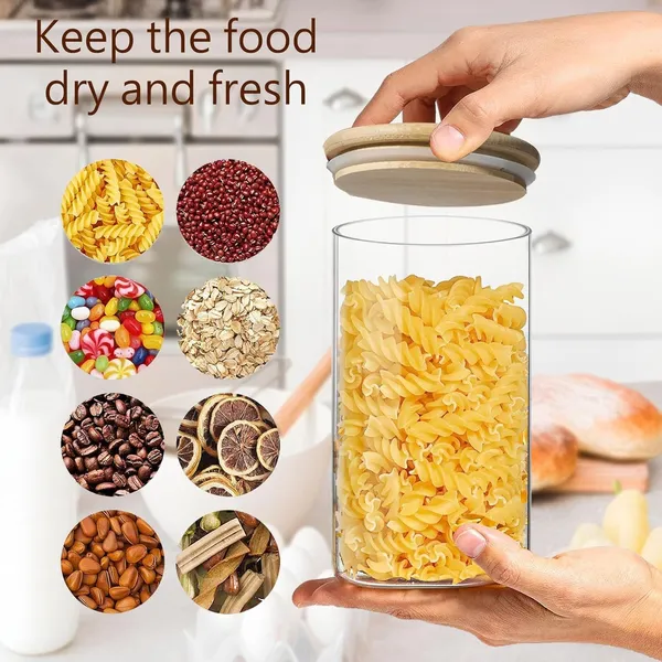 1500ML_Transparent__Glass_Kitchen_Storage_Containers_Storage_Canister