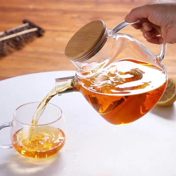 1_LTR_Transparent__Borocilicate_Glass_Tea_&_Coffee_Serveware_Glass_Teapot_Pack_of_1