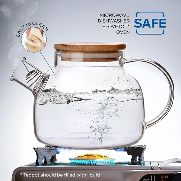 1_LTR_Transparent__Borocilicate_Glass_Tea_&_Coffee_Serveware_Glass_Teapot_Pack_of_1