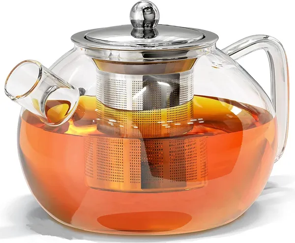 1_LTR_Transparent__Borocilicate_Glass_Tea_&_Coffee_Serveware_Glass_Teapot_Pack_of_1