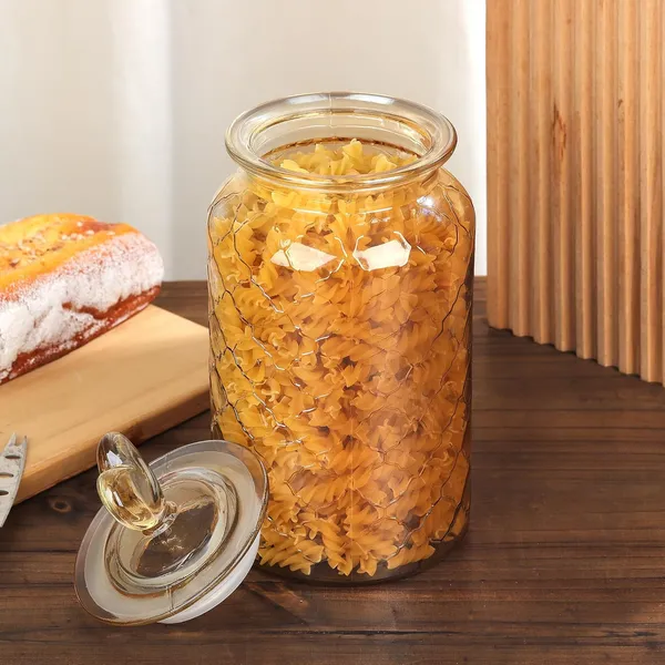 1100ML_Transparent__Glass_Kitchen_Storage_Containers_Glass_Storage_Jar