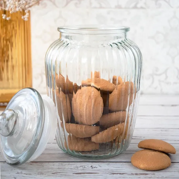 キャニスター 2個 Eggplant マカロン Jars