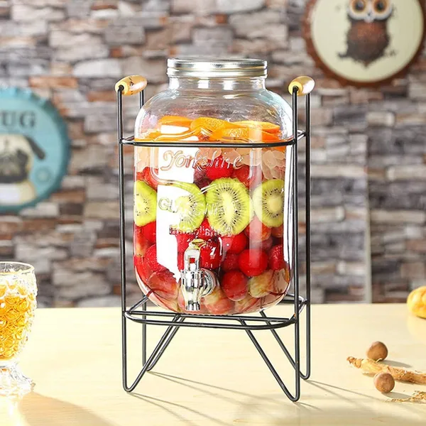 5000ML_Transparent__Glass_Drinkware_Drink_Dispenser_Pack_of_1