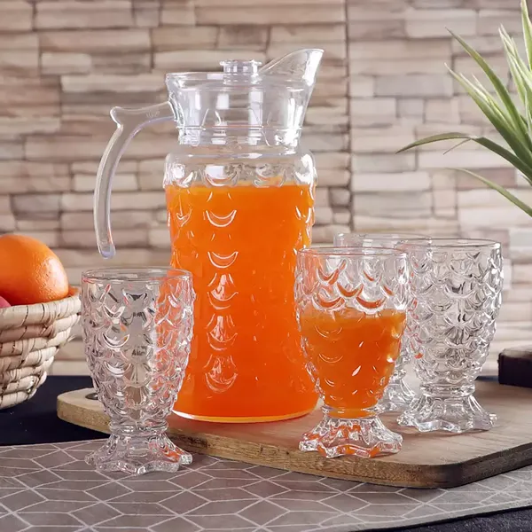 Set_of_7_Transparent__Glass_Drinkware_Jug_&_Glass