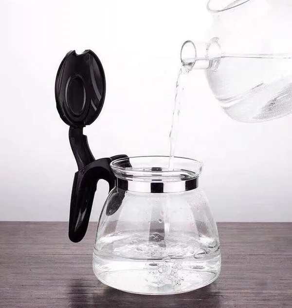 1_LTR_Transparent__Borocilicate_Glass_Tea_&_Coffee_Serveware_Glass_Teapot