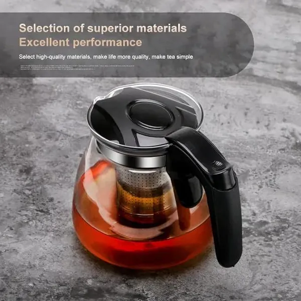1_LTR_Transparent__Borocilicate_Glass_Tea_&_Coffee_Serveware_Glass_Teapot