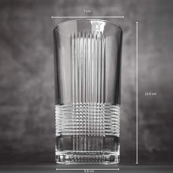Set_of_6_278ML_Transparent__Glass_Drinkware_Highball_Glass