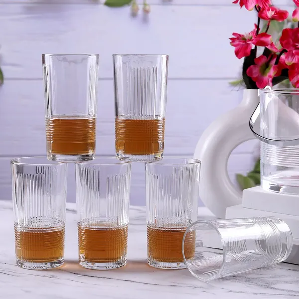 Set_of_6_278ML_Transparent__Glass_Drinkware_Highball_Glass