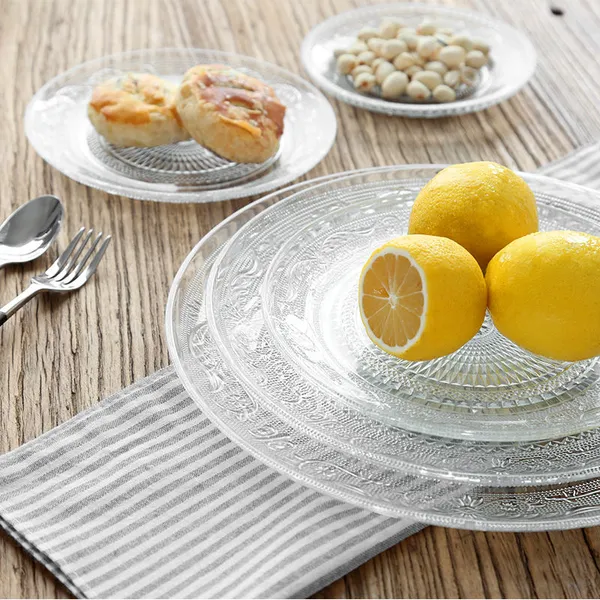 Set_of_4_6_Inches_Transparent__Glass_Snack_&_Serving_Plates_Glass_Plate