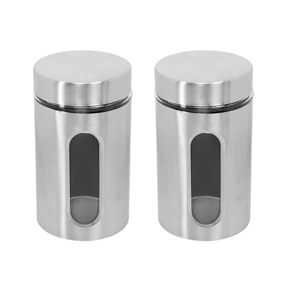 900ML_Silver_Glass_Kitchen_Storage_Containers_Storage_Canister
