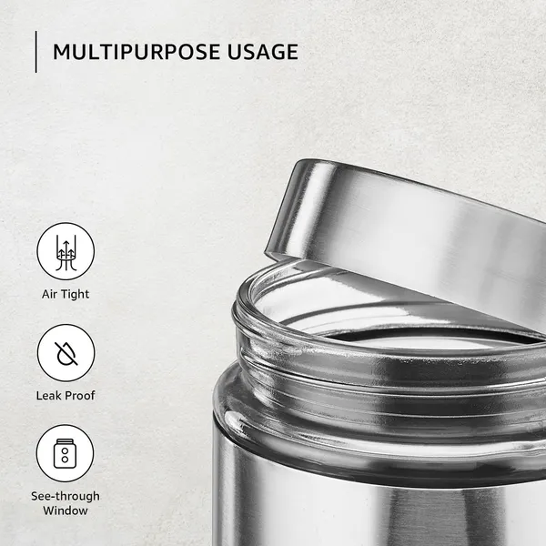 1200ML_Silver_Glass_Kitchen_Storage_Containers_Storage_Canister