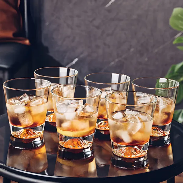 Transparent__Glass_Drinkware_Tumbler_Set__(Set_Of_6)