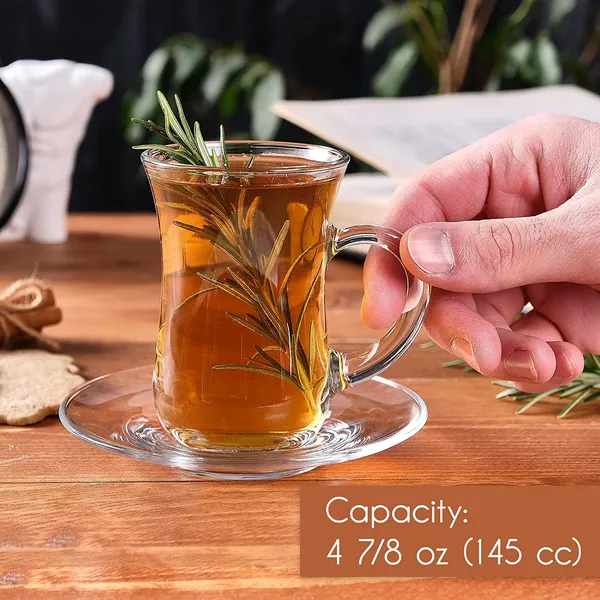 250ML_Glass_Tea_Cup_with_Saucer_Set_|_Clear_Coffee_Mug_with_Handle_Pack_of_1