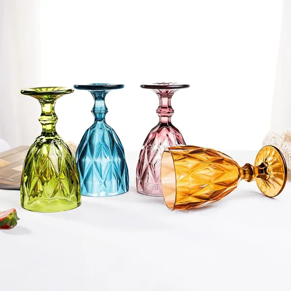 Multiclour__Glass_Barware_Wine_Glass