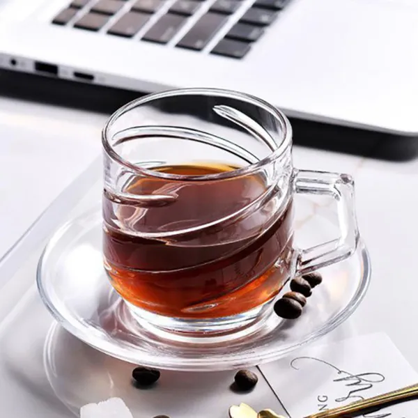250ML_Glass_Tea_Cup_with_Saucer_|_Clear_Coffee_Mug_Set_|_Transparent_Glass_Cup_Pack_of_1
