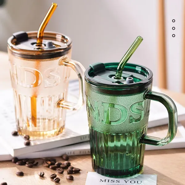 450ML_Green_Glass_Sipper_Mug_with_Straw_&_Lid_Pack_of_1