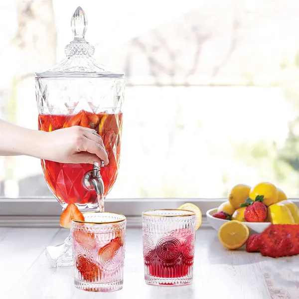 Transparent__Glass_Drinkware_Drink_Dispenser