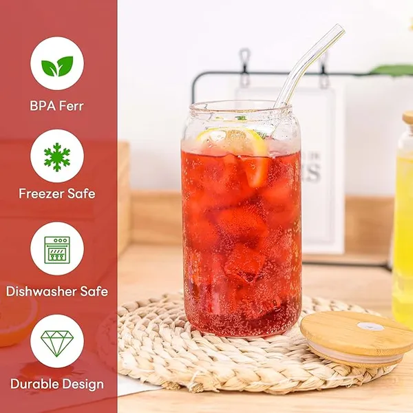 510ML_Transparent__Glass_Drinkware_Mason_Jar_Mug_Pack_of_1