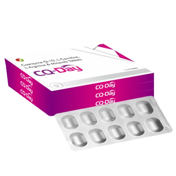 Friska_CQ-Day_Coenzyme_Q10,_l_Carnitine,_L-Arginine_&_Minerals_Tables_Pack_of_10-_10x1x10_Tablets