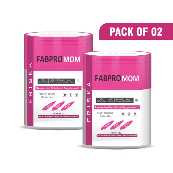 Friska_Fabpro_Mom_Nutritional_supplemen_33%_Whey_Protein_Flavour_Chocolate_Pack_of_2-200gm