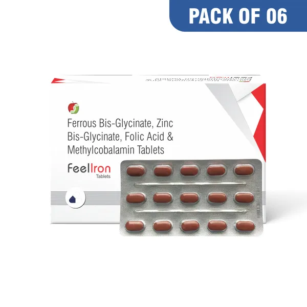 Friska_Feel-Iron_Ferrous_Bis-Glycinate,_Zinc_Bis-Glycinate,_Folic_Acid_&_Methylobalamin_Tablets_Pack_of_10_-_10X15_Tablets