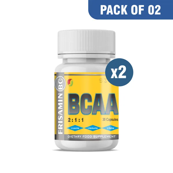 Friska_Frisamin_BC_BCAA_2:1:1_L-Leucine,_L-Isoleucine,_L-Valine_Pack_of_2_â€“_60_Capsules