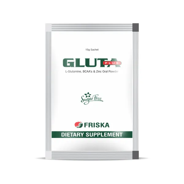 Friska_GLUTA_L-Glutamine,_BCAA's_&_Zinc_Oral_Powder_Sugar_Free_Sachets_Pack_of_10_-_10X1x15g_-_15gm_each