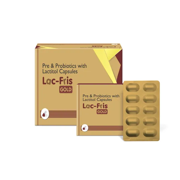 Friska_Lac-Fris_Gold,_Pre_And_Probiotics_with_Lactitol_Capsules_Pack_of_10_-10x1x10_-_100_Capsules