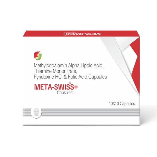 Friska_Meta-Swiss+_Capsule_Methylcobalamin,_Alpha_Lipoic_Acid,_Thiamine_Mononitrate,_Pyridoxine_HCI_,_&_Folic_Acid_Capsules_Pack_of_10_-_10x1x10_Capsules