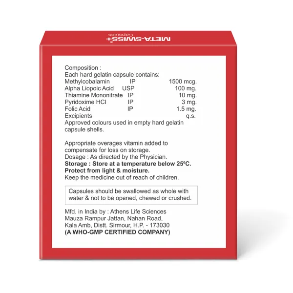Friska_Meta-Swiss+_Capsule_Methylcobalamin,_Alpha_Lipoic_Acid,_Thiamine_Mononitrate,_Pyridoxine_HCI_,_&_Folic_Acid_Capsules_Pack_of_10_-_10x1x10_Capsules