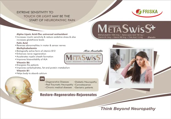 Friska_Meta-Swiss+_Capsule_Methylcobalamin,_Alpha_Lipoic_Acid,_Thiamine_Mononitrate,_Pyridoxine_HCI_,_&_Folic_Acid_Capsules_Pack_of_10_-_10x1x10_Capsules