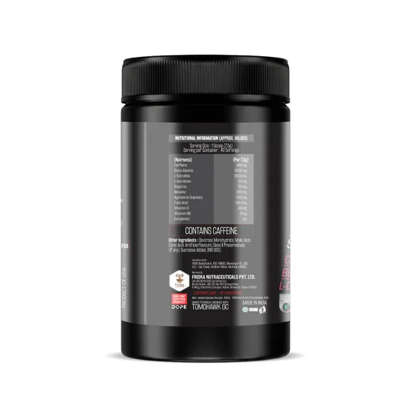 Friska_Nutrition_Pre_workout_Boost_Energy_with_Caffeine,_Citrulline,_Beta_Alanine_Increase_Stamina_BCAA_Flavour_Fruity_Mocktail_-_300gm