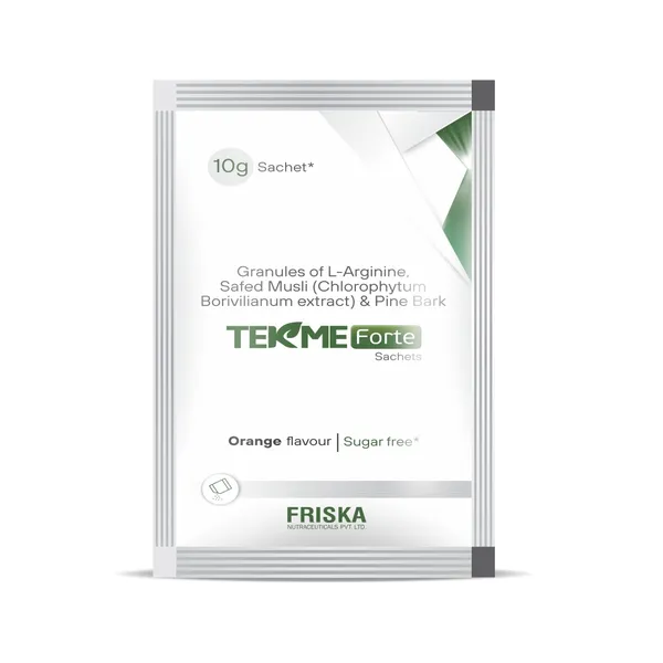 Friska_TKEME_Forte_Granules_of_L-Arginine,_Safed_Musli_(_Chlorophytum_Borivilianum_extract)_&Pine_Bark_Flavour_Orange_Sachets-_Pack_of_10_-_10x1x10gm_-_10gm_Each