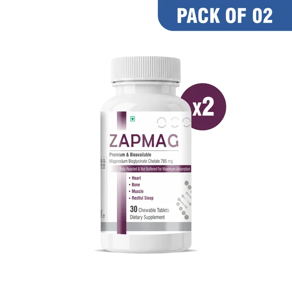 Friska_Zapmag_with_Magnesium_Bisglycinate_Chelate_785mg_for_Heart,_Bones,_Muscles_&_Sleep_Support_Chewable_Tablet_Pack_of_2_-_60_Tables_each