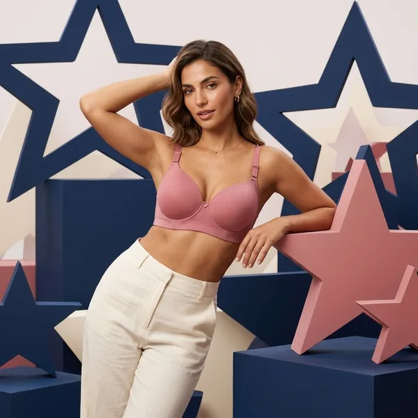 Pink_Nylon_Padded_Push-Up_Bra_For_Women