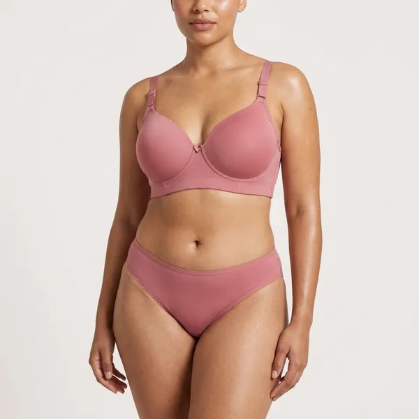 Pink_Nylon_Padded_Push-Up_Bra_For_Women