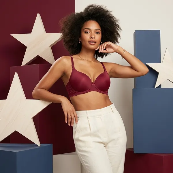Maroon_Nylon_Lace_Padded_Push-Up_Bra_For_Women