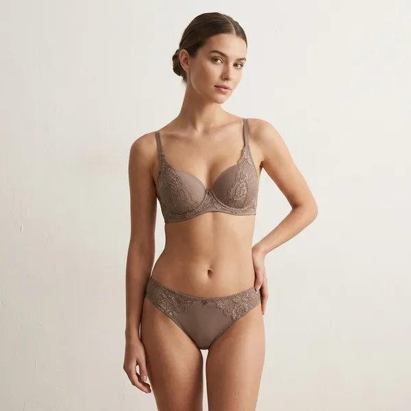 Brown_Nylon_Lace_Padded_Push-Up_Bra_And_Panty_Set_For_Women