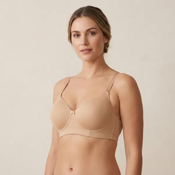 Beige_Nylon_Wireless_Lightly_Padded_Bra_For_Women