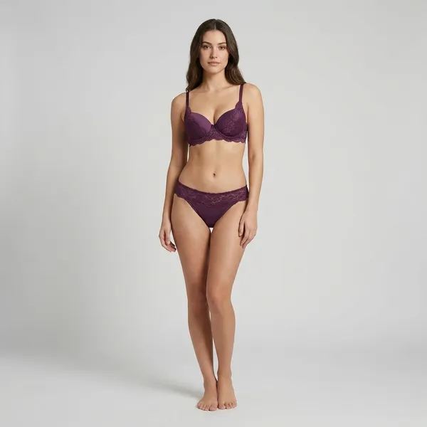 Purple_Nylon_Lace_Trim_Padded_Push-Up_Bra_And_Panty_Set_For_Women