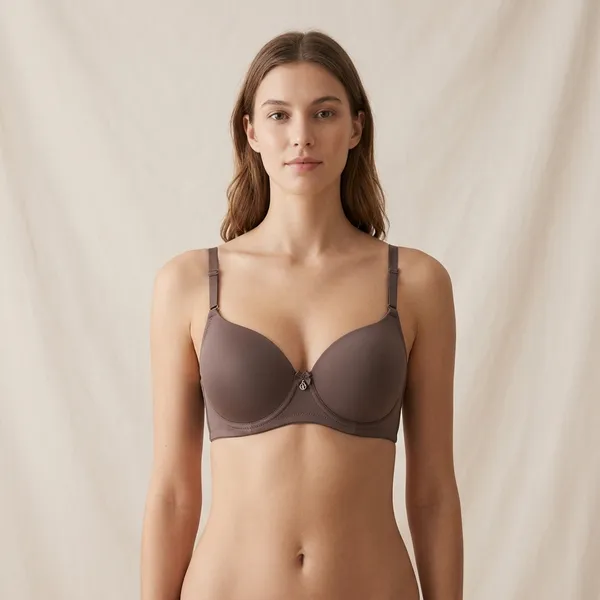 Brown_Nylon_Padded_Wireless_Bralette_And_Panty_Set_For_Women