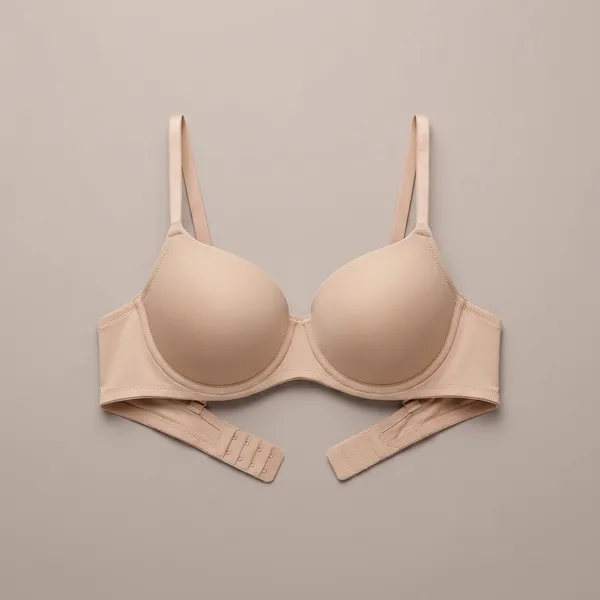 Beige_Nylon_Push-Up_Padded_Bra_For_Women