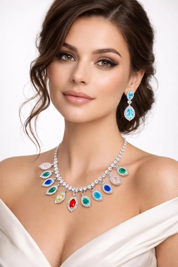 Multicolor_Alloy_Crystal_Marquise_Cut_Statement_Necklace_Set_For_Women