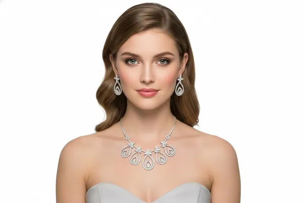 Zeeba_Jewels_Silver_Crystal_Teardrop_Statement_Necklace_Set_For_Women