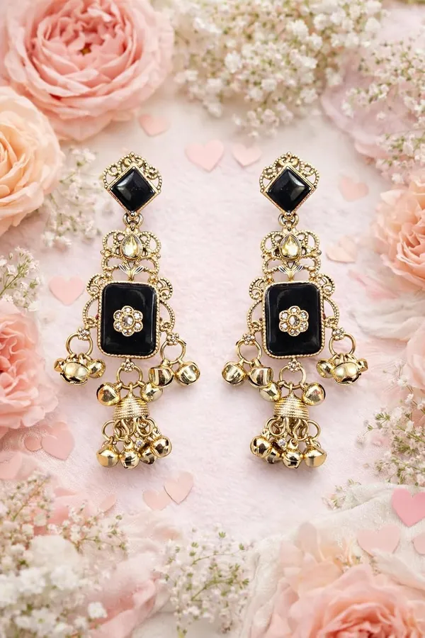 Black_Stone_Kashmiri_Gold_Tone_Ghungroo_Dangler_Earrings_For_Women