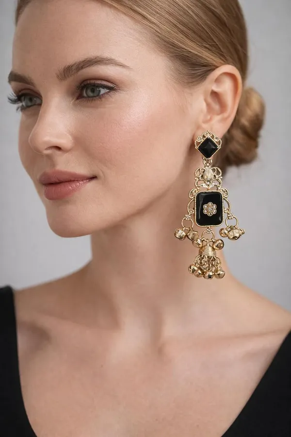 Black_Stone_Kashmiri_Gold_Tone_Ghungroo_Dangler_Earrings_For_Women